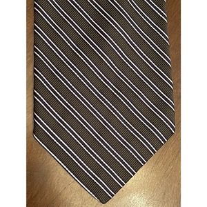 Michele Sartori Repp 55% Silk 45% Cotton Men’s Neck Tie Made In Italy